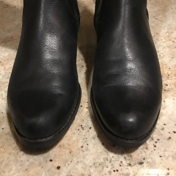 Blondo Aqua Protect Black Tall Leather Riding Boots - Picture 11 of 16